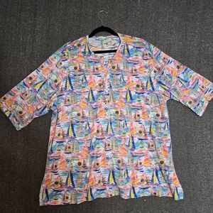 Lulu-B Multicolor Abstract Tunic